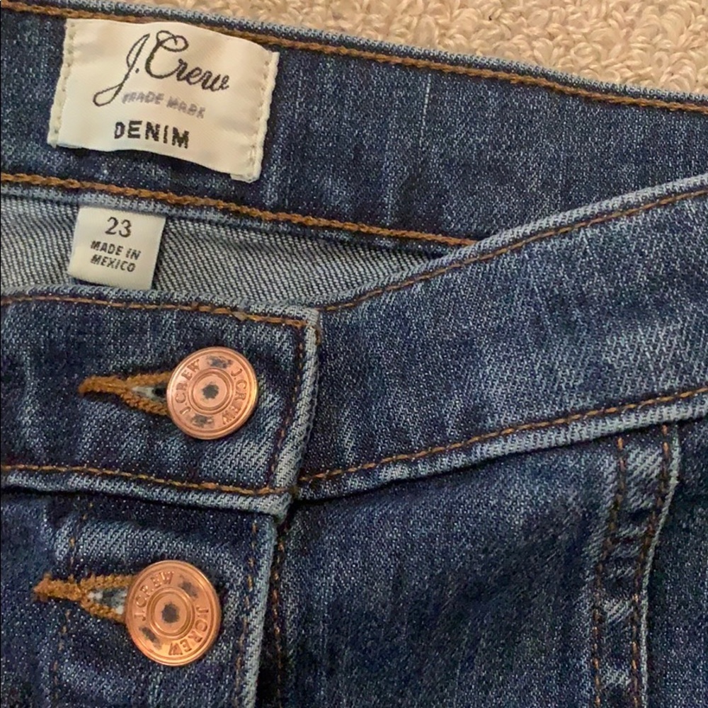 J Crew/madewell button denim mini skirt size 23 - Picture 3 of 3